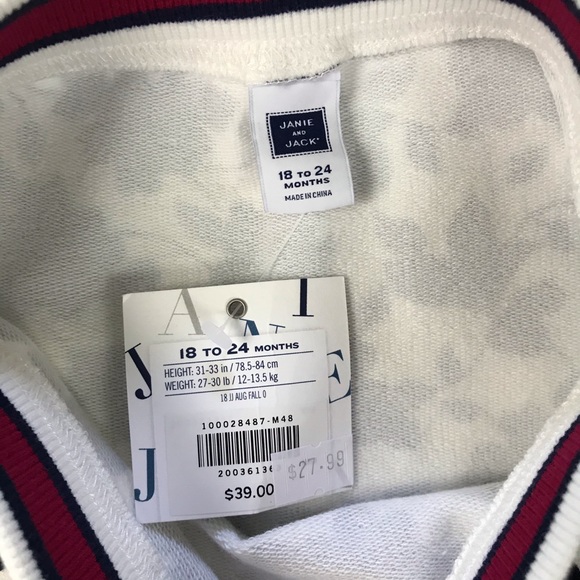 Janie and Jack Floral Skirt Blue Cream 18-24 Month - Picture 3 of 4